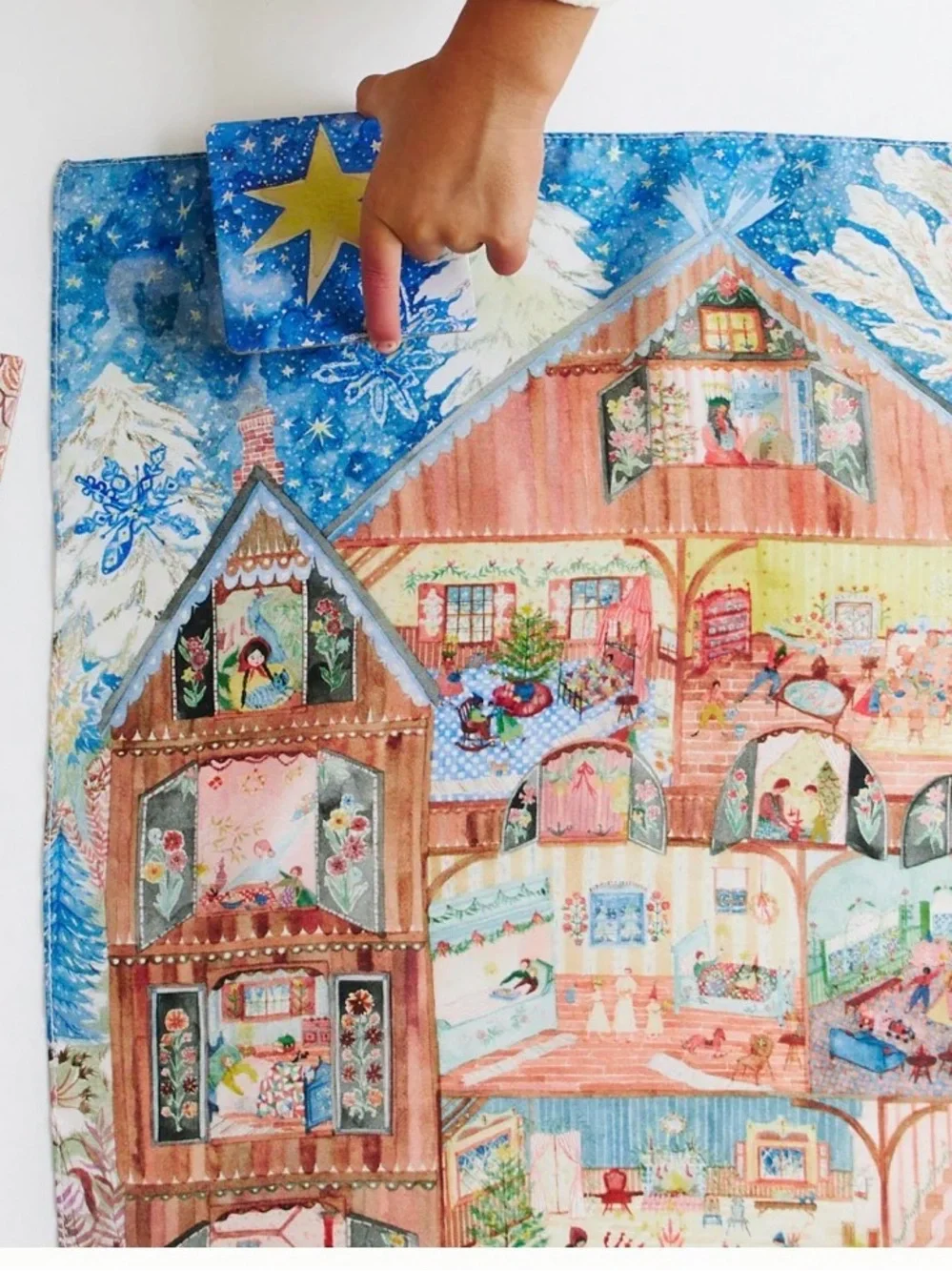 Sarahs Silks NEW Christmas in the Dollhouse Playsilk Seek and Find & I Spy game